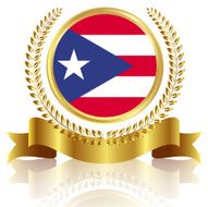 Puerto Rico flag frame
