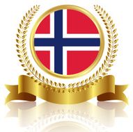 Norway national flag frame