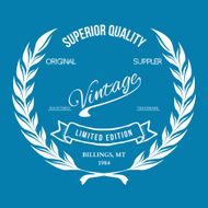 Vintage retro print t-shirt typography vector