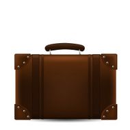 Brown Travel Suitecase Vector Illustration