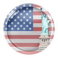 United States of America Glass Button Design