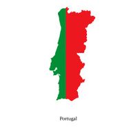 Map of Portugal for your design