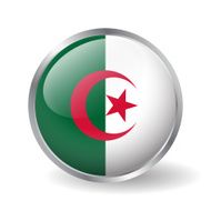 Algeria flag button vector