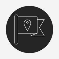 flags line icon N2