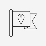 flags line icon N5