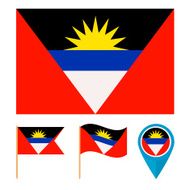 Antigua and Barbuda country flag
