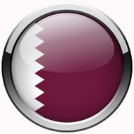 qatar flag gel metal button