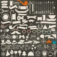 Hipster style Object collection for all design N2