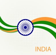 abstract flag of India