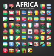 Glossy button flags - Africa Original colors N2