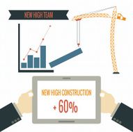 new high business graph concept N2