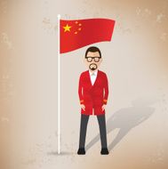 China employee design vector