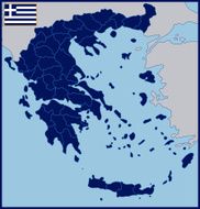 Blank Map of Greece