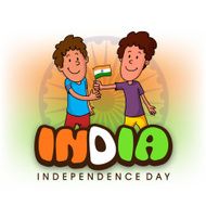 Cute Kids celebrating Indian Independence Day N2