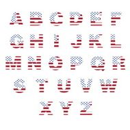 Alphabet created the American flag