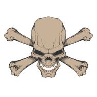 skull with two crossed bones