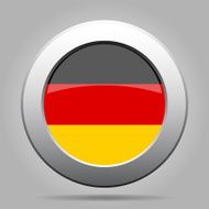 metal button with flag of Germany
