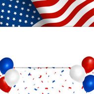 american flag greeting card