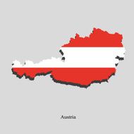 Map of Austria for your design