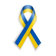 Yellow blue colors national flag of Ukraine