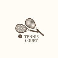 Vector illustration with sports objects for tennis