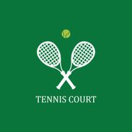 Vector illustration with sports objects for tennis N3