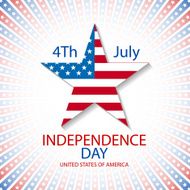 Independence day American signs hanging with chain vector illustration N4