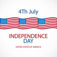 Independence day American signs hanging with chain vector illustration N6