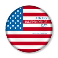 Independence day American signs hanging with chain vector illustration N10