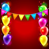 Birthday or party vector background