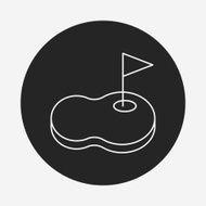 golf court line icon