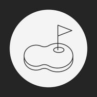 golf court line icon N3