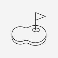 golf court line icon N4