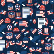 United States of America Independence Day seamless pattern