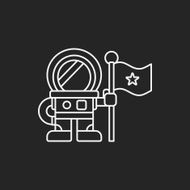 Space Astronaut line icon N10