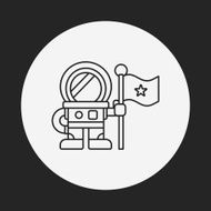 Space Astronaut line icon N11