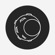 Space moon line icon N5