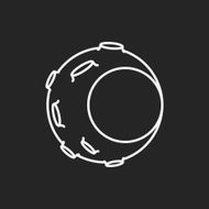Space moon line icon N6