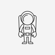 Space Astronaut line icon N15