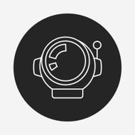 Space Astronaut line icon N16