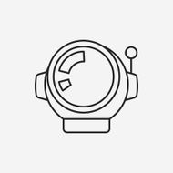 Space Astronaut line icon N19
