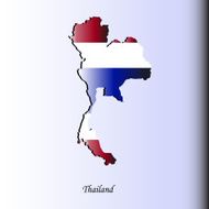Map of Thailand for your design