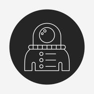Space Astronaut line icon N20