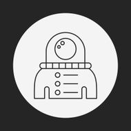 Space Astronaut line icon N22