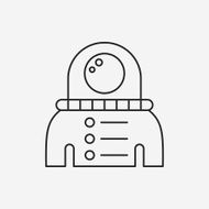 Space Astronaut line icon N23