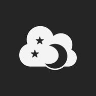 Space moon icon N6
