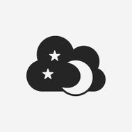 Space moon icon N8