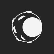 Space moon icon N10