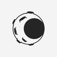 Space moon icon N12