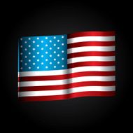 AMERICAN BAGDE AND FLAG N5